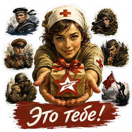 Стикеры «Лица Победы» для Telegram